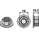 Écrou hexagonal pour faucheuse KUHN 80201062 adaptable - BlackSteel©