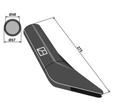 Bec en caoutchouc BOMECH 95155 adaptable - BlackSteel©