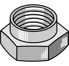 Écrou de blocage M24 x 2 mm pour déchaumeur adaptable