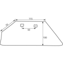 Soc de rasette droit pour charrue RABE 27420201 adaptable