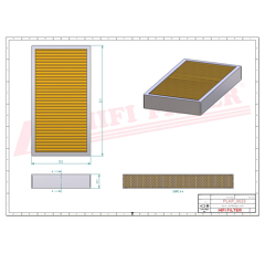 Filtre à air adaptable HIFI FILTER SC40001