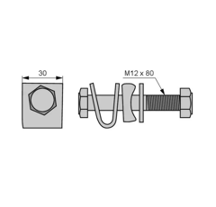 Fijación de diente completa para POTTINGER 238.06.017.0 adaptable