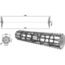 Rodillo de jaula 1452 mm para rodillo quebrantador LEMKEN 4230843 adaptable