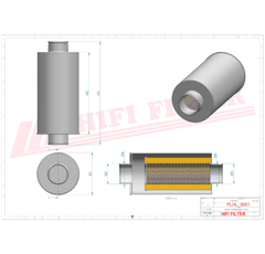 Filtre hydraulique adaptable HIFI FILTER SH66141