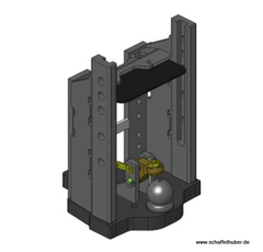 Lagerbock HVLB, Kugel 80W= 330 S32, Terrion ATM 3000 AGCO-Grau    