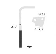 Dent de herse gauche carbure 3 plaquettes 135 mm KUHN 52549510 adaptable