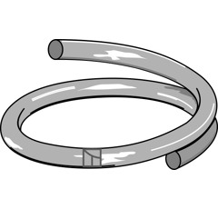 Anillo abierto 3x28 para trituradora  - Blacksteel©