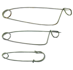 Epingle bouclement 8 cm avec oeillet ovins (Vendu par 5)