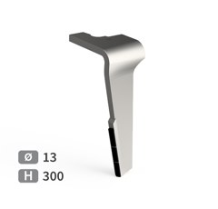 Dent de herse rotative Droite 3 plaquettes carbure, fixation rapide VICON FE7U00037 adaptable