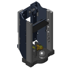 Lagerbock HVLB,W= 325 K80,Deutz Agrostar, Schwarz  