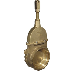 Vanne bronze bride avec 2 filetages adaptable