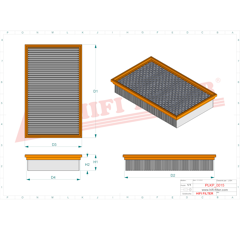 Filtre habitacle adaptable HIFI FILTER SC16032CA