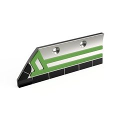 Soc de rasette Gauche carbure et rechargement pour charrue AMAZONE 72000985 adaptable