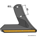 Flügelschar, Hartmetall beschichtet - rechts 101EXT1059 Kuhn Nachbau