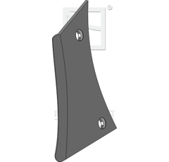 Étrave gauche pour charrue GREGOIRE & BESSON 173321 adaptable