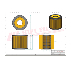 Filtre à huile adaptable HIFI FILTER SO7035