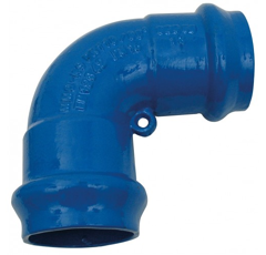 Coude fonte peinte 90° PVC