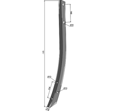 Dent pour cultivateur KÖCKERLING 506048 adaptable - BlackSteel©