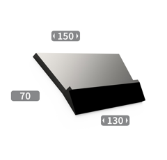 Mise à souder carbure pour rotobêche TOUTES MARQUES 150x130x70 mm adaptable