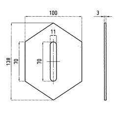 Grattoir acier pour rouleau packer LELY 1201 adaptable