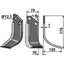 Fräsmesser Rechts 175 x 70 Forigo-Roteritalia Nachbau