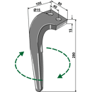 Kreiseleggenzinken - rechtsSchraube: 960/14x1.5x50 12.9  RH61R RH  Rabe