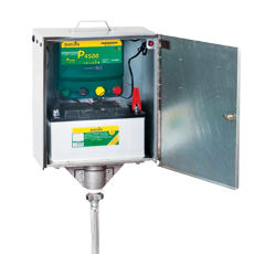 Boitier antivol avec électrificateur P4500 et module solaire 80 W - PATURA