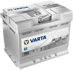 VARTA SILVER dynamic AGM Starterbatterie D52 12 V 60 AH