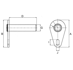Axe de blocage avec graisse - 143 mm