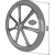 Rueda packer Ø 900 x 65 x 100 mm adaptable - BlackSteel©