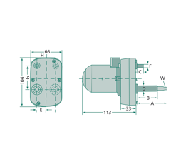 Moteur essuie-glace cylindrique 12 V pour tracteur