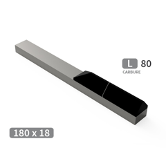 Mise à souder 2 plaquettes carbure triangulaires avec manchon TOUTES MARQUES 180x18 mm adaptable