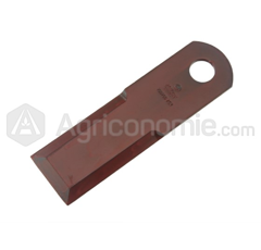 Couteau lisse 175x50x4 mm - Ø20.1 mm pour moissonneuse-batteuse CLAAS adaptable