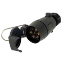 Prise mâle 7 plots en plastique 87 mm adaptable