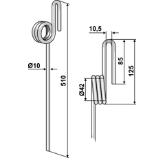 Peigne pour semoir JOHN DEERE Z66181 adaptable