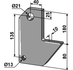 Halter Ø 13 - 21 mm für Nachbau  