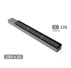 Mise à souder carbure, 3 plaquettes avec manchon TOUTES MARQUES 180x16 mm adaptable