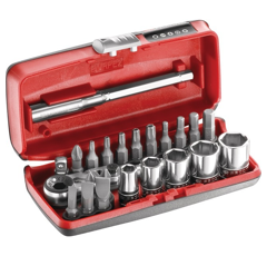 Coffret de 23 pièces de douilles et accessoires 1/4" | FACOM