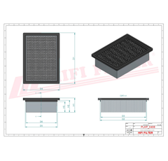Filtre habitacle adaptable HIFI FILTER SC90318