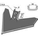 Gänsefussschar,420x6 mm John Deere Nachbau 043PWV1600
