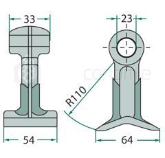 Marteau pour broyeur BOMFORD 71.913.20 adaptable 