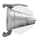 Raccord femelle galva + cône Ø 150 mm adaptable