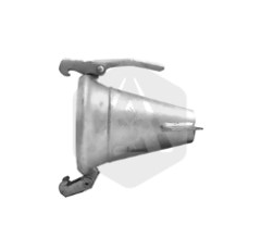 Raccord femelle galva + cône Ø 150 mm adaptable
