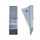 Sabot de décompacteur avec plaquettes carbure, plaquettes carbure arrière et rechargement QUIVOGNE SOC00022 adaptable