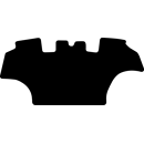 Gummimatte Octagon passend für STEYR CVT und Profi CVT ab 2013