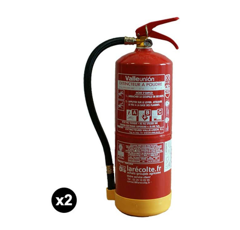 Pack de 5 extincteurs incendie ABC et CO2 | GENERIQUE