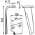 Dent gauche 310x100x15 mm pour herse rotative PERUGINI adaptable