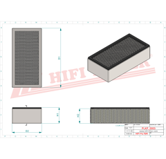 Filtre habitacle categorie 1 adaptable HIFI FILTER SC70074CAG