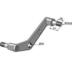 Barre-bascule pour houe adaptable - BlackSteel©
