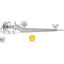 Dent de silo pour chargeur FELLA 121559 adaptable - Blacksteel©